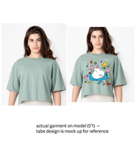 Load image into Gallery viewer, Party Duckie Onesize Crop Tee