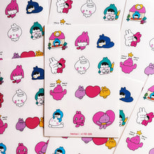 Load image into Gallery viewer, Bunny Power Clear Sticker Sheet

