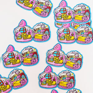 Strawberry Toy House Sticker