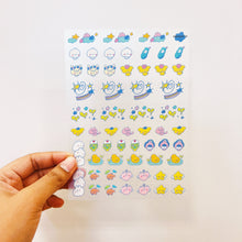 Load image into Gallery viewer, Tabe Icons Clear Sticker Sheet
