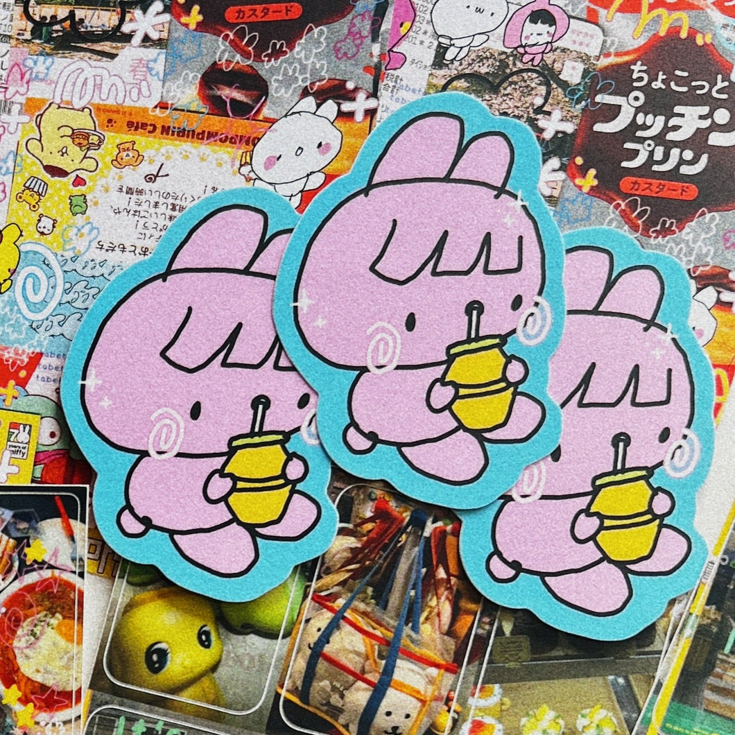 Banana milk bun Sticker