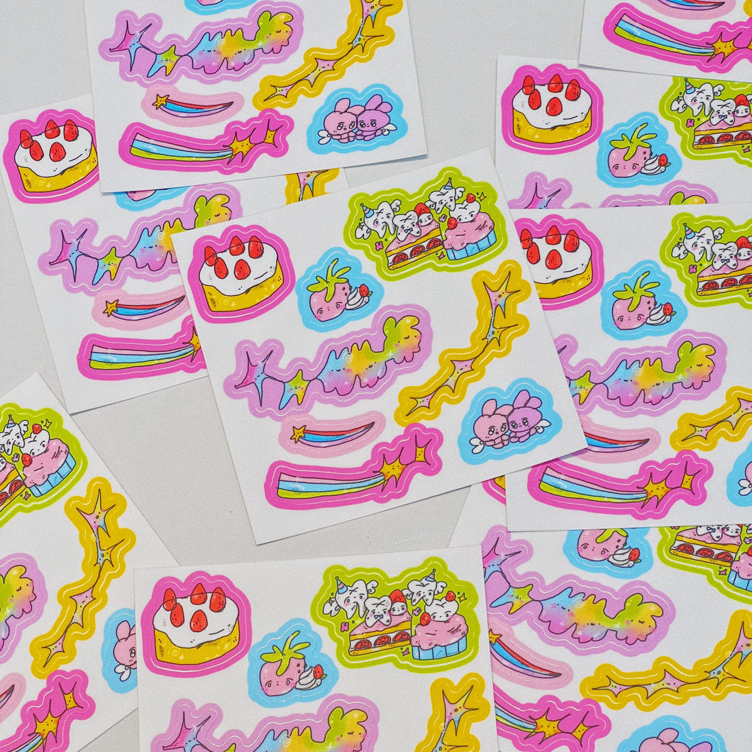 ToothCake sticker sheet