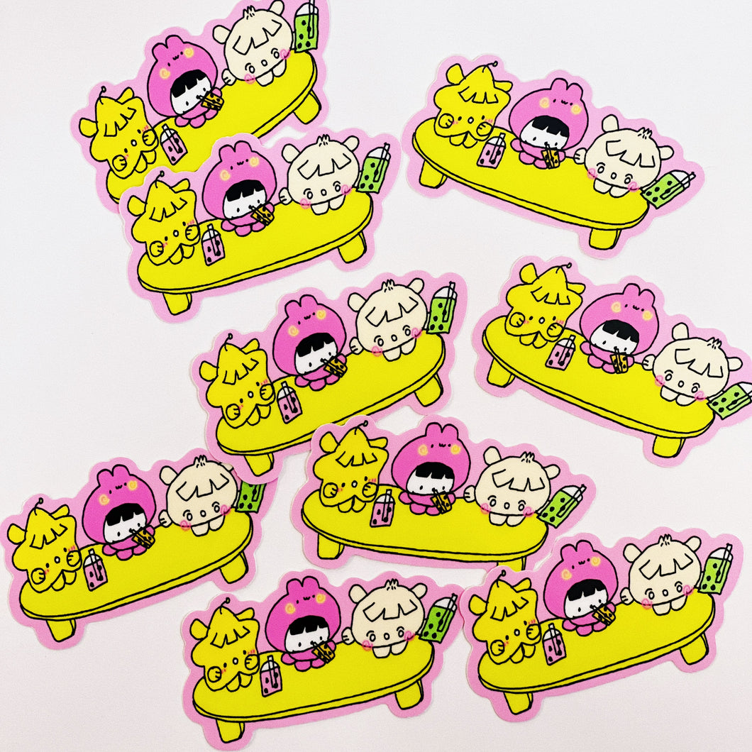 Tabletaaii Boba Date Sticker