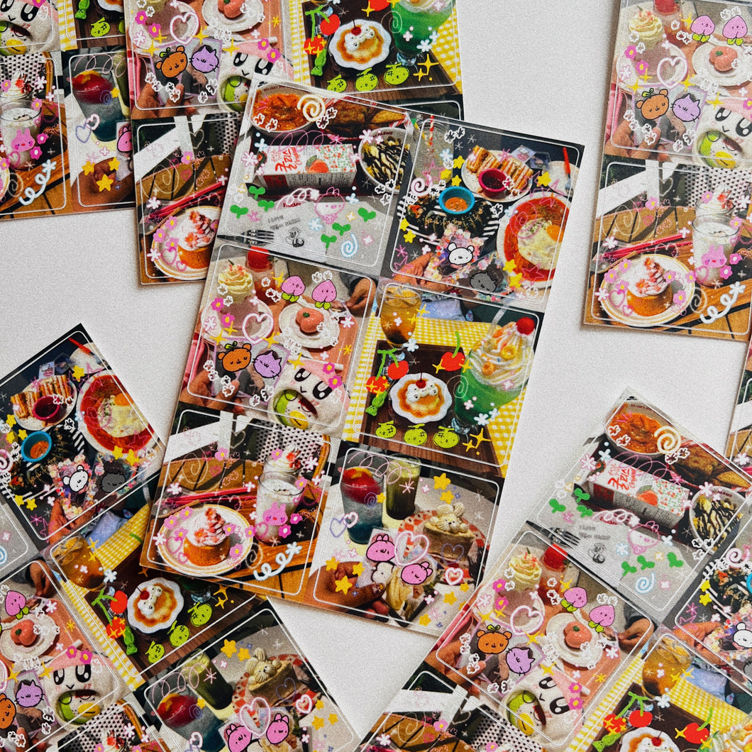 Korea Trip Foodie Sticker Sheet