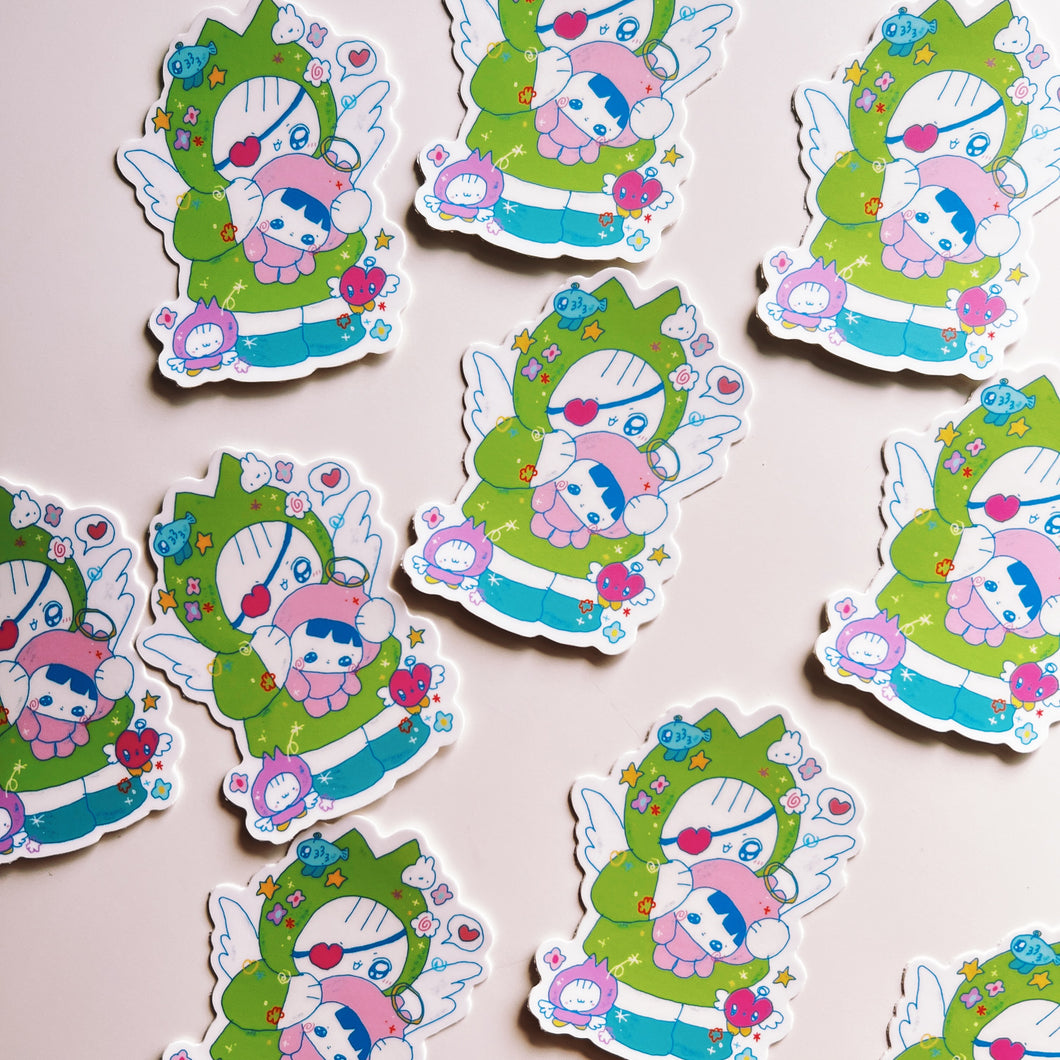 {sticker} Angel Kitty Buddy