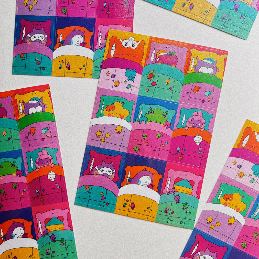 SleepOver Sticker Sheet