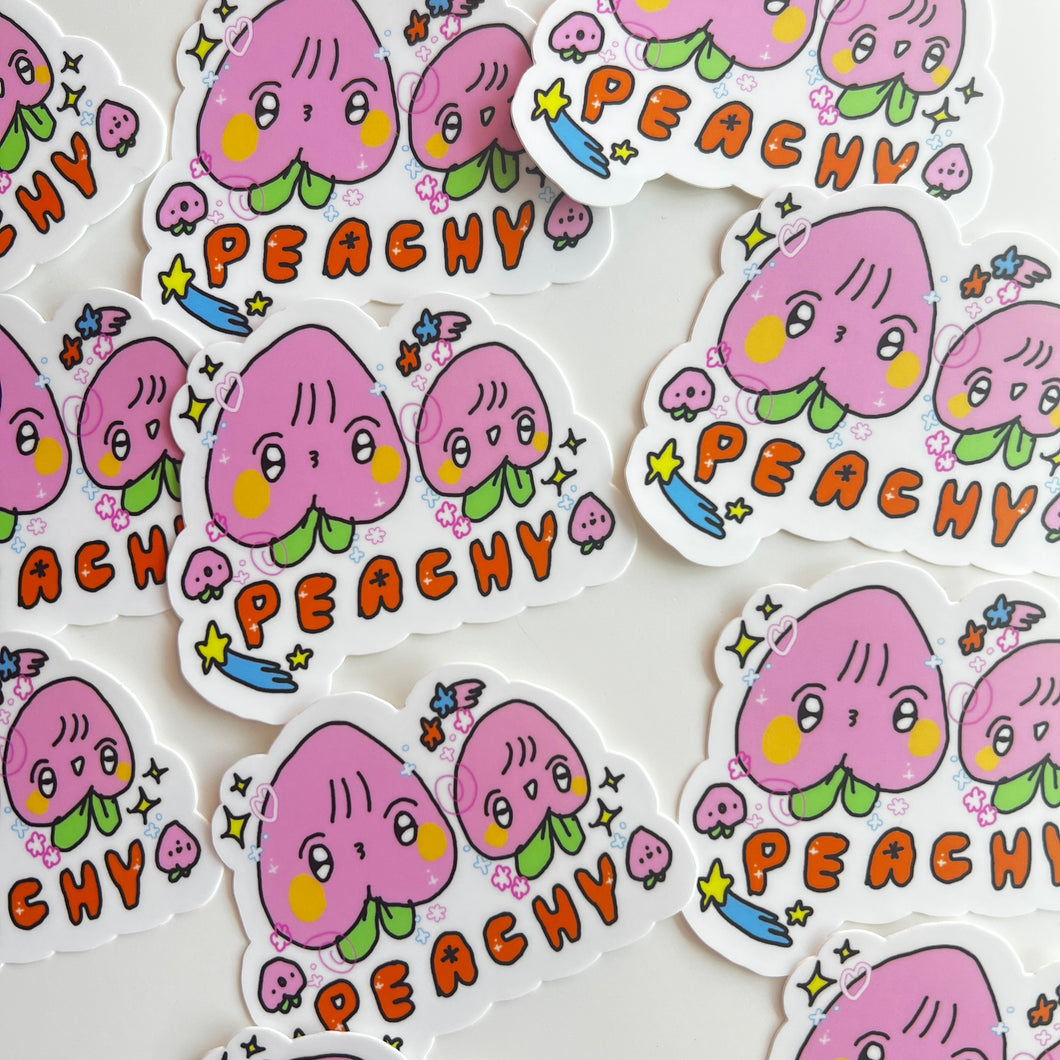 Peachy Sticker