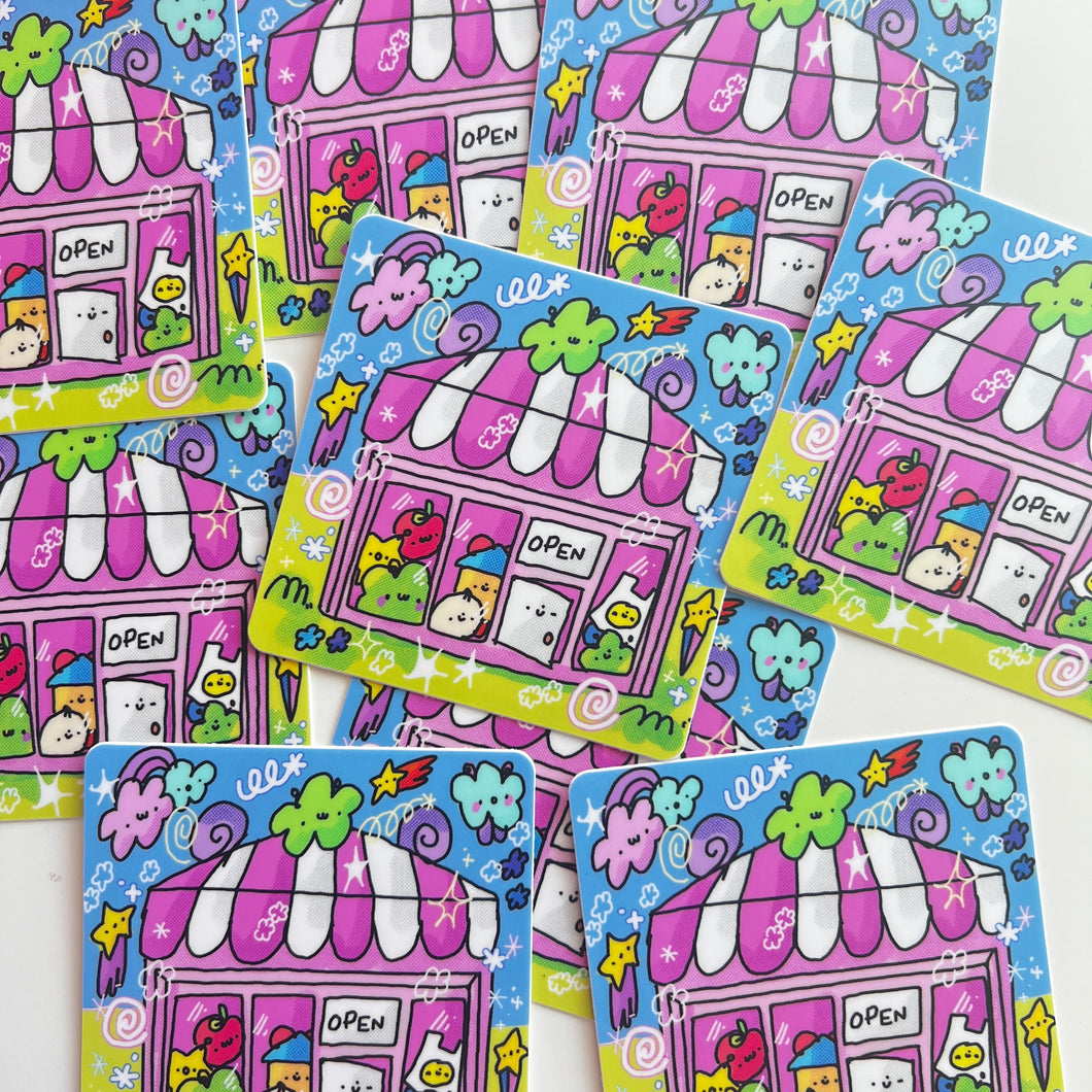 SprinkleMart Open Sticker