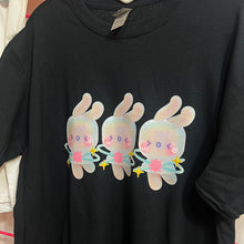 Load image into Gallery viewer, BLACK space bunny shirt
