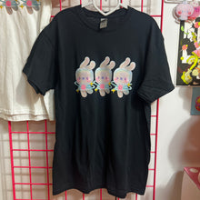 Load image into Gallery viewer, BLACK space bunny shirt
