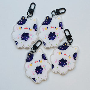 Cow Kitty Keychain
