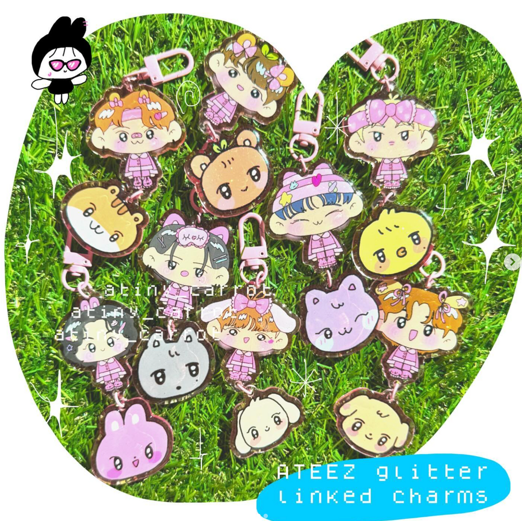 Ateez + Aniteez Linked Keychain