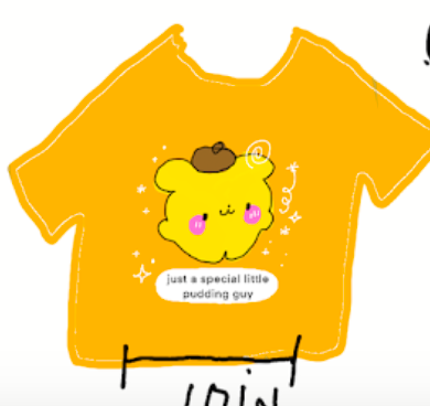 pudding boy GOLD SHIRT
