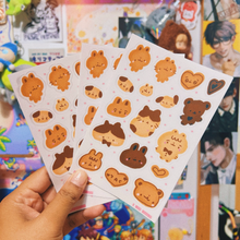 Load image into Gallery viewer, I <3 Cookie Clear Sticker Sheet
