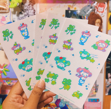 Load image into Gallery viewer, Melon-Monkey Clear Sticker Sheet
