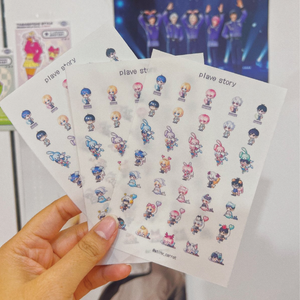 Plave Story Clear Sticker Sheet