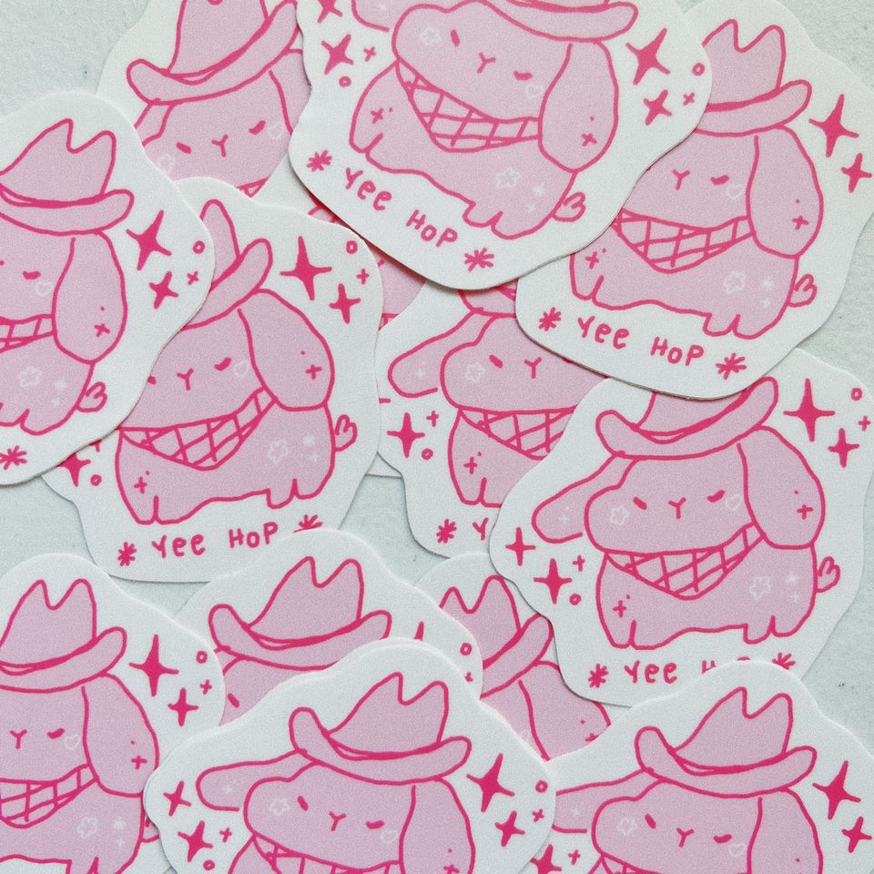 Yeehop Pink Sticker